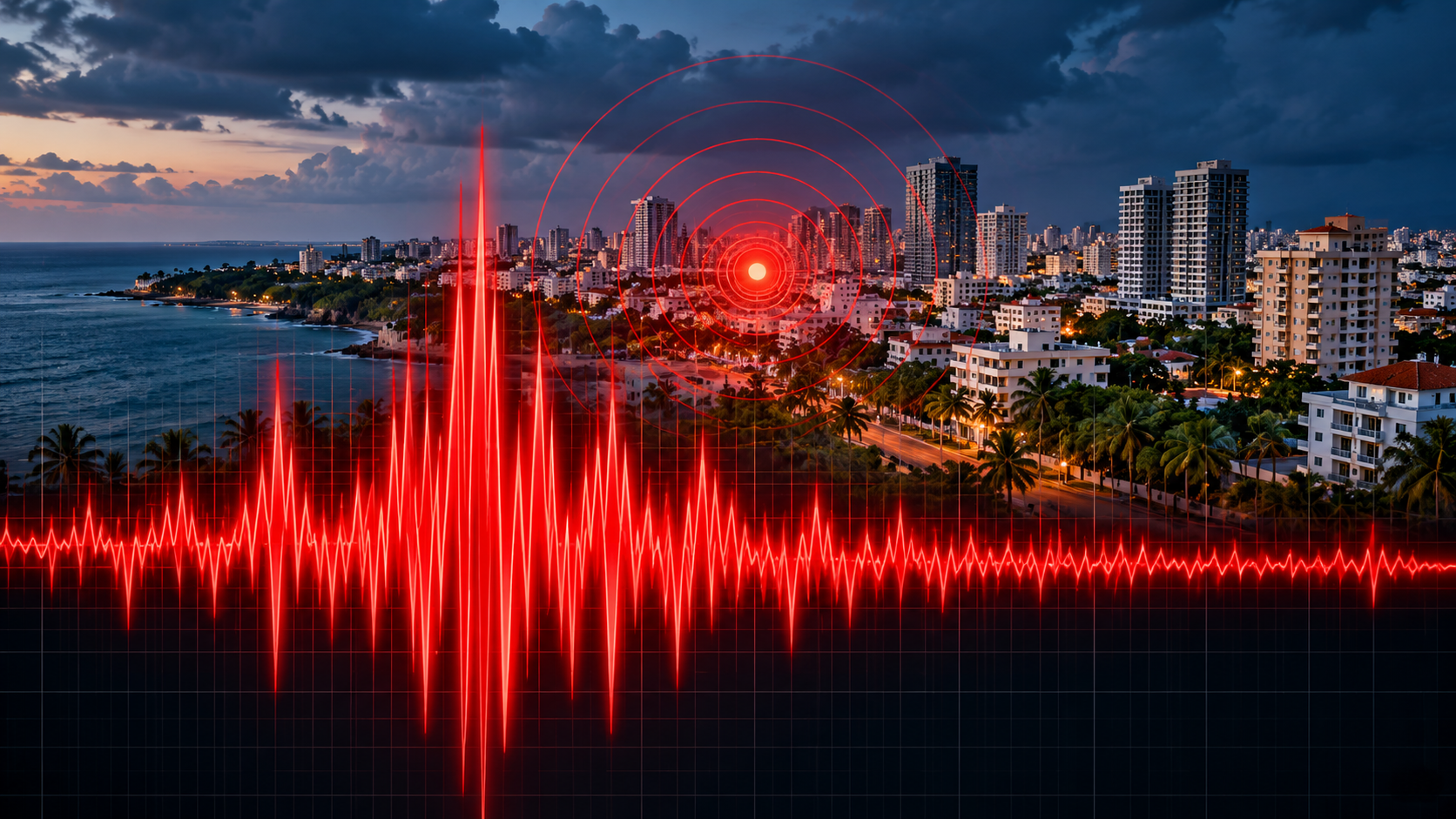 Sismo de magnitud 4.3 se registra en República Dominicana